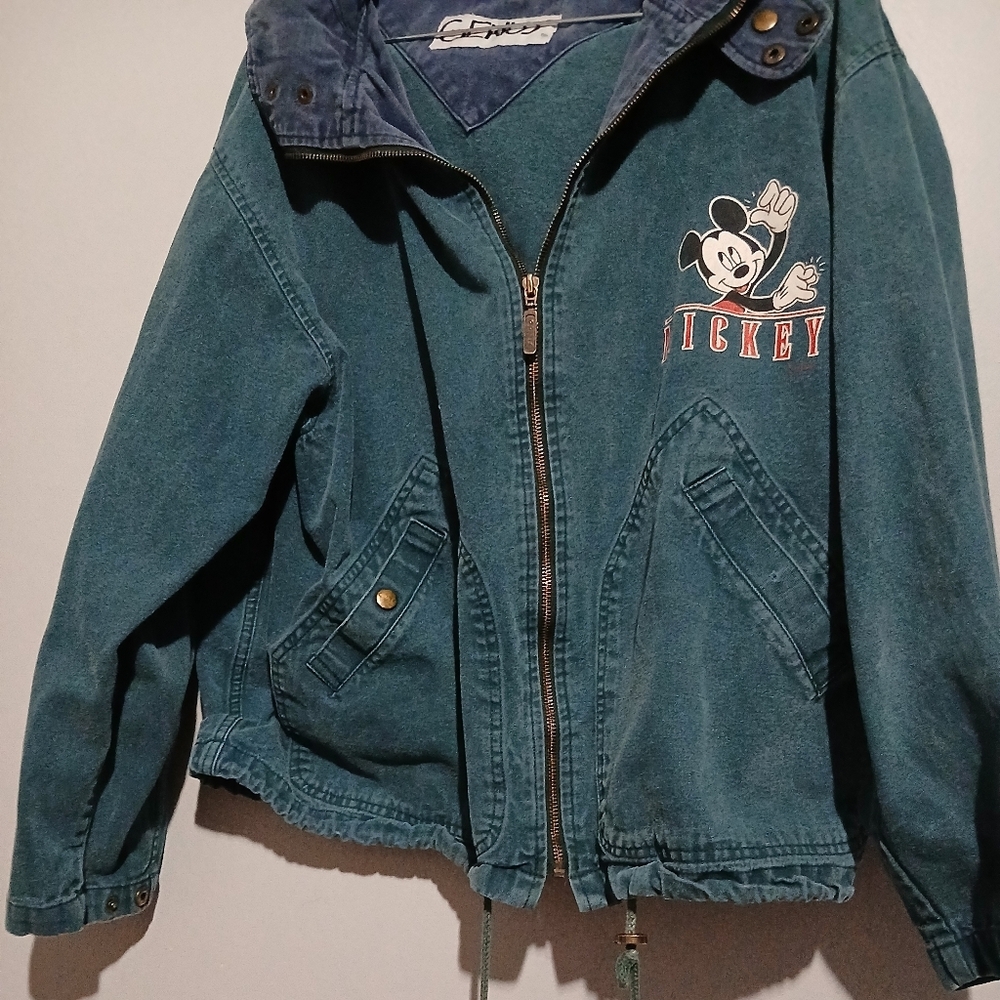 Genus Vintage Green Mickey Mouse Jacket. Size Large - Picture 2 of 9